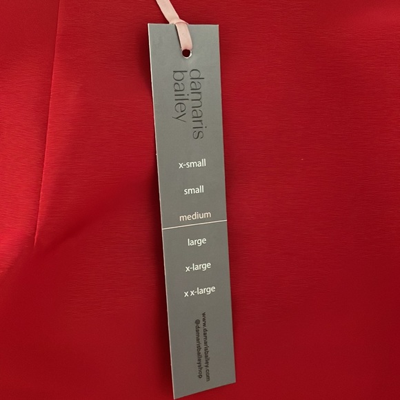 Brand New with Tags Beautiful designer Damaris Bailey Rubina red Mermaid Skirt M - Picture 2 of 6